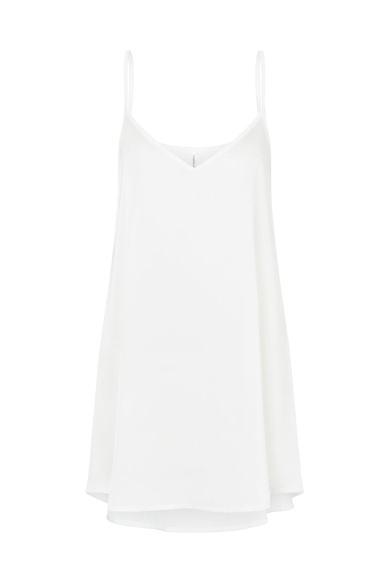 Mon Cheri XS/S / White Silk Mini Dress White