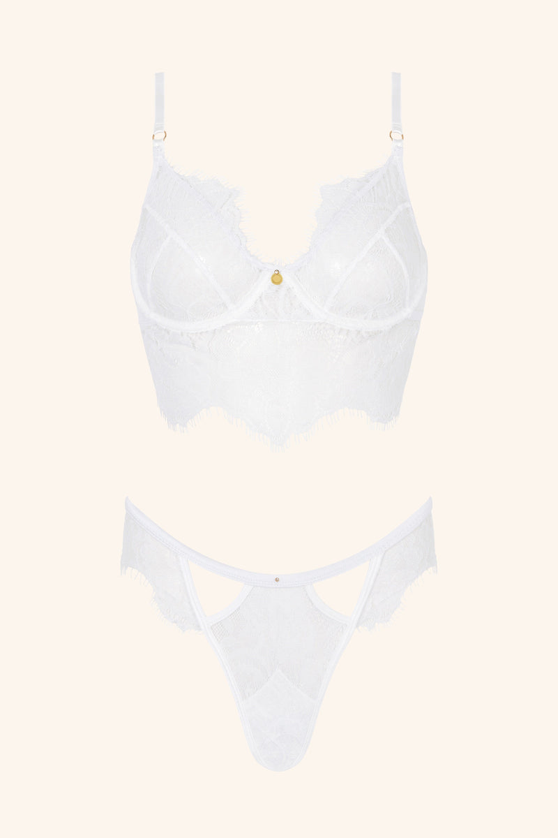 Be Mine XS / Ivory Bra Baby Blue