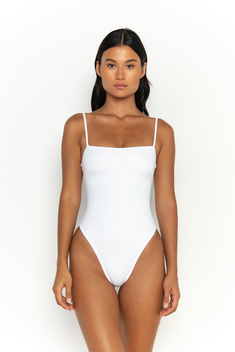 So Chic XS / White One Piece Tank Black