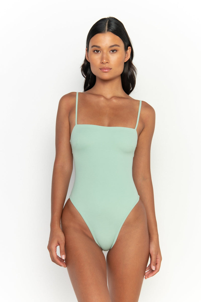 So Chic XS / Seafoam One Piece Tank Black