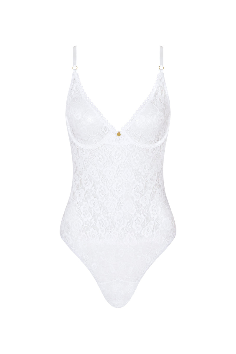 Mon Cheri XS / White Bodysuit Black