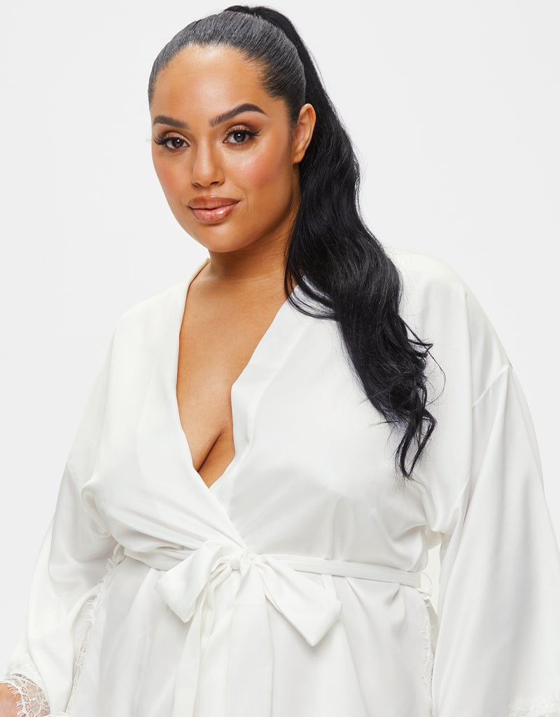 Ann Summers Cherryann Sustainable Robe Ivory