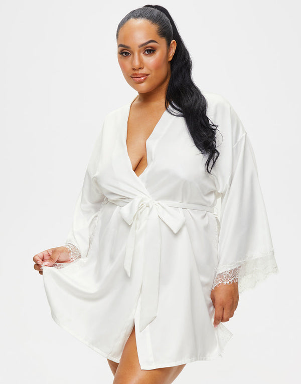 Ann Summers Cherryann Sustainable Robe Ivory