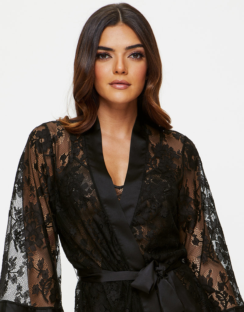 Ann Summers The Dark Hours Robe Black