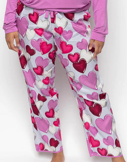 Cyberjammies Viola Pyjama Bottoms Pink Heart Print