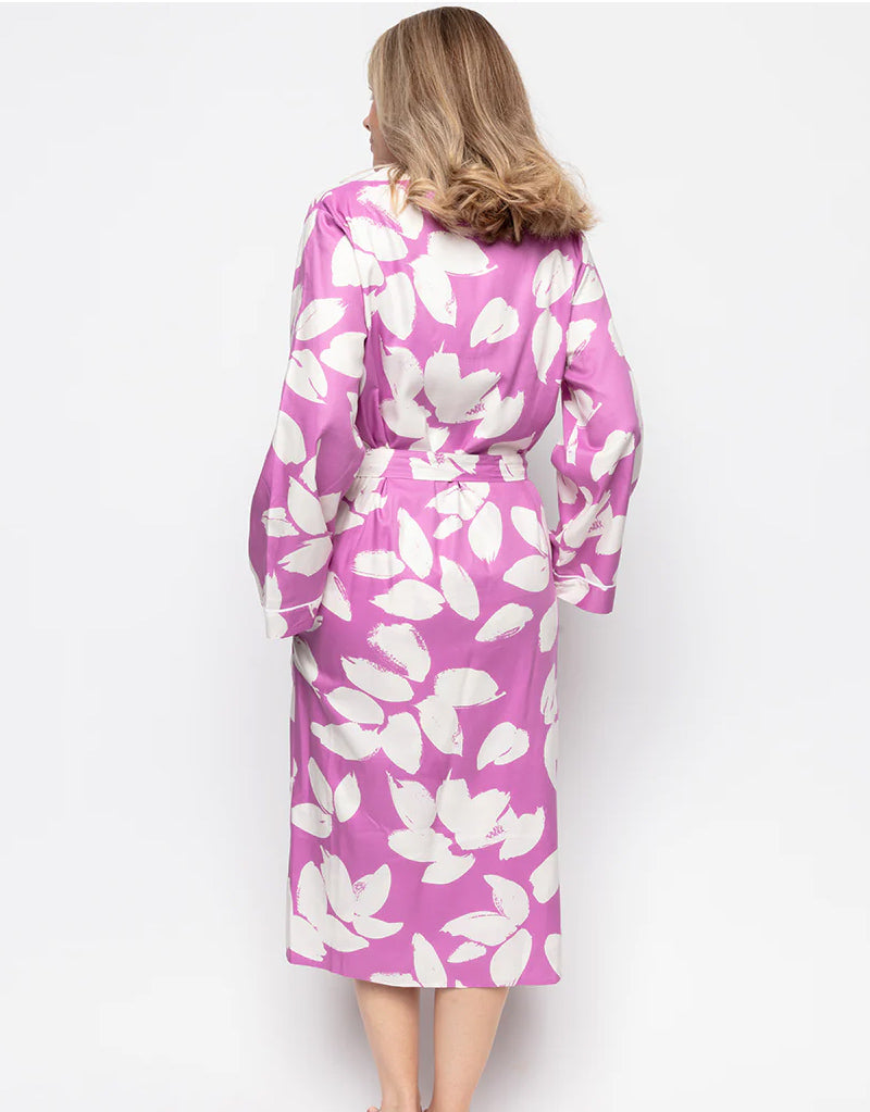 Cyberjammies Viola Dressing Gown Pink Petal Print