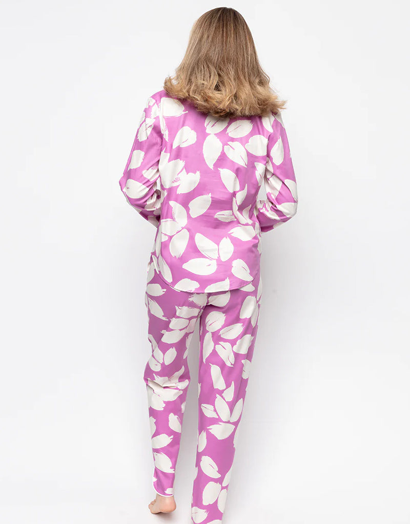 Cyberjammies Viola Pyjama Top Pink Petal Print