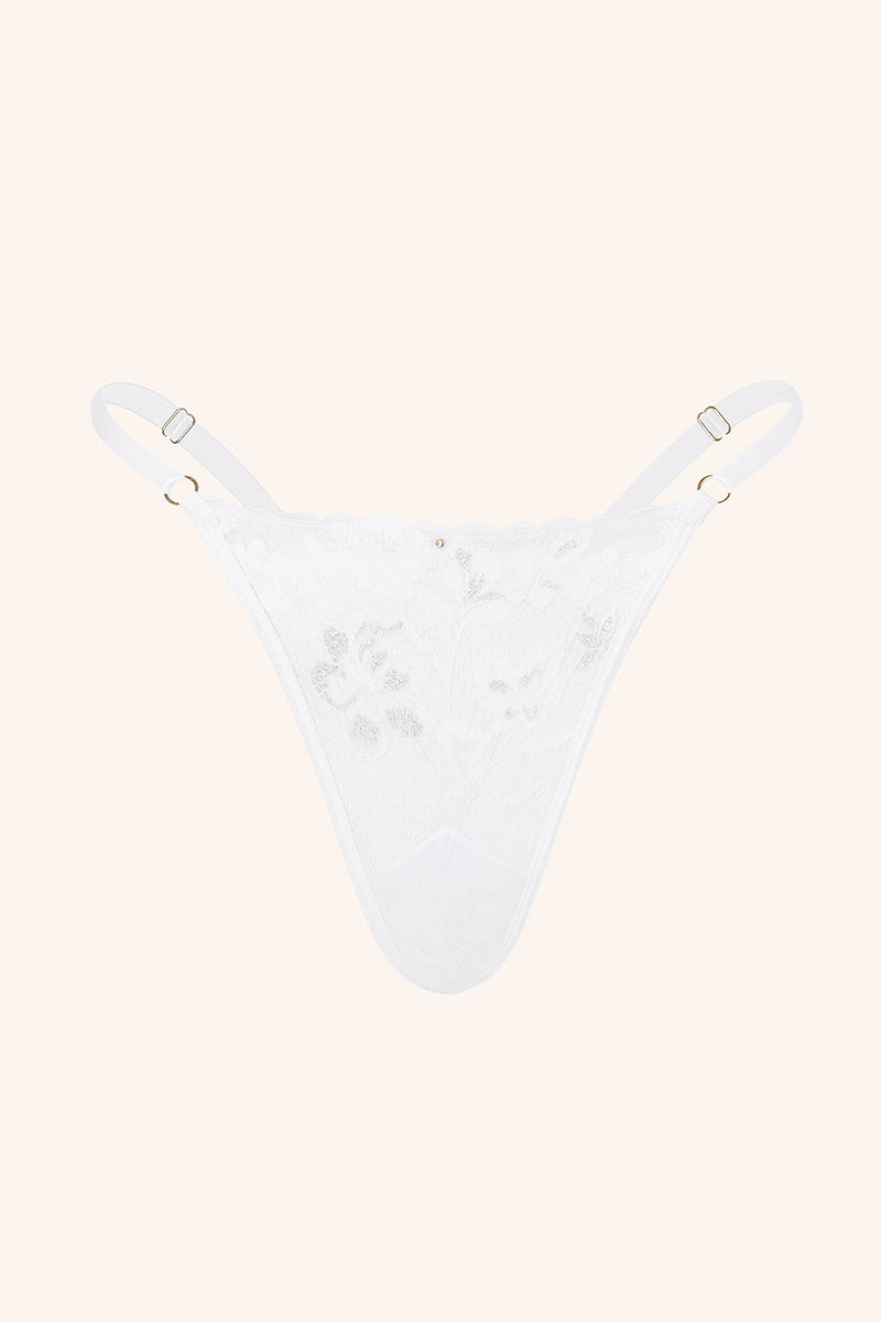 Star One Size / White Thong White